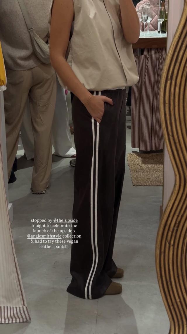 VEGAN LEATHER TWILIGHT PANT in EBONY | The UPSIDE